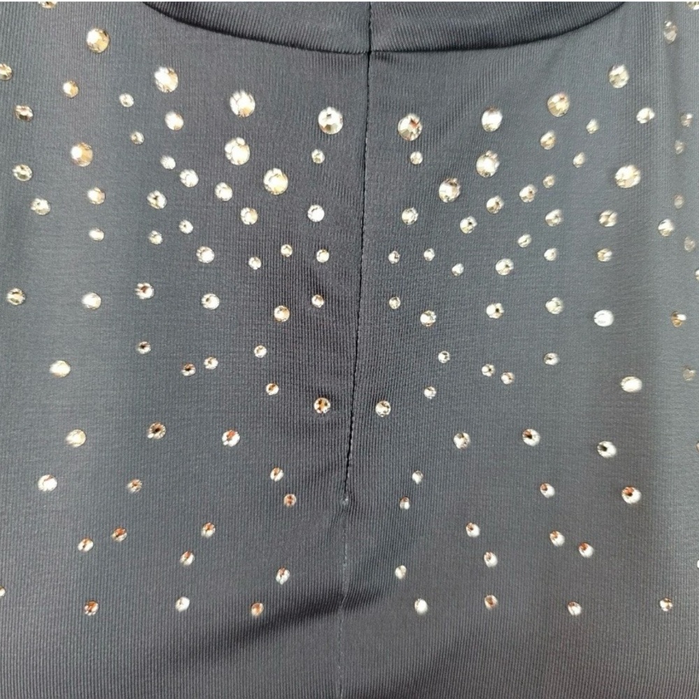 Bogner Grey Ombré Rhinestone 1/4 zip pullover - Picture 9 of 9